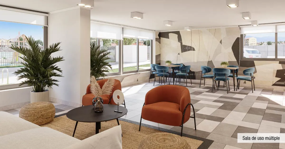 Sala de uso múltiple del Condominio Manuel Jesús Rivera 2
